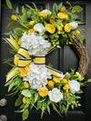 Lemon and Blooms Spring Wreath