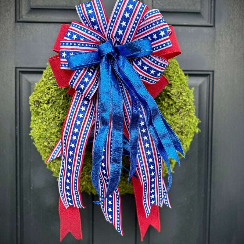 Large Patriotic Bow for Spring and Summer *Bow Only