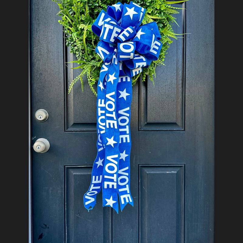 XL Vote Bow in Blue *Bow Only
