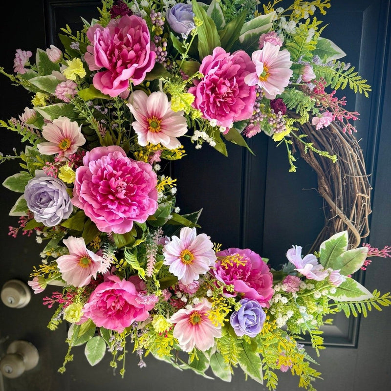 Wildflowers Wreath for Spring and Summer