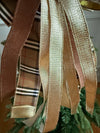 Burberry Plaid and Gold Christmas Tree Topper Bow
