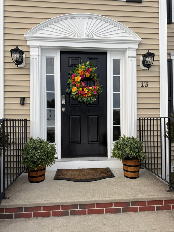 Vibrant Citrus Wreath for Spring & Summer