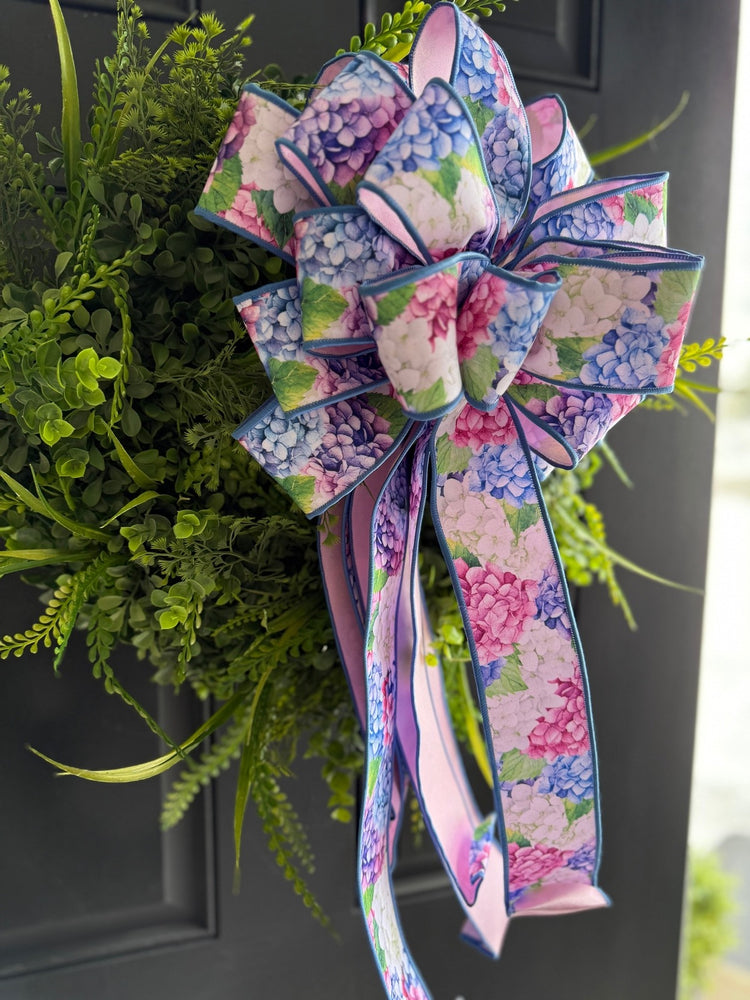 Large Hydrangea Bow for Wreath