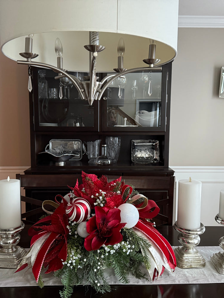 Peppermint Winter Centerpiece, Floral Arrangement