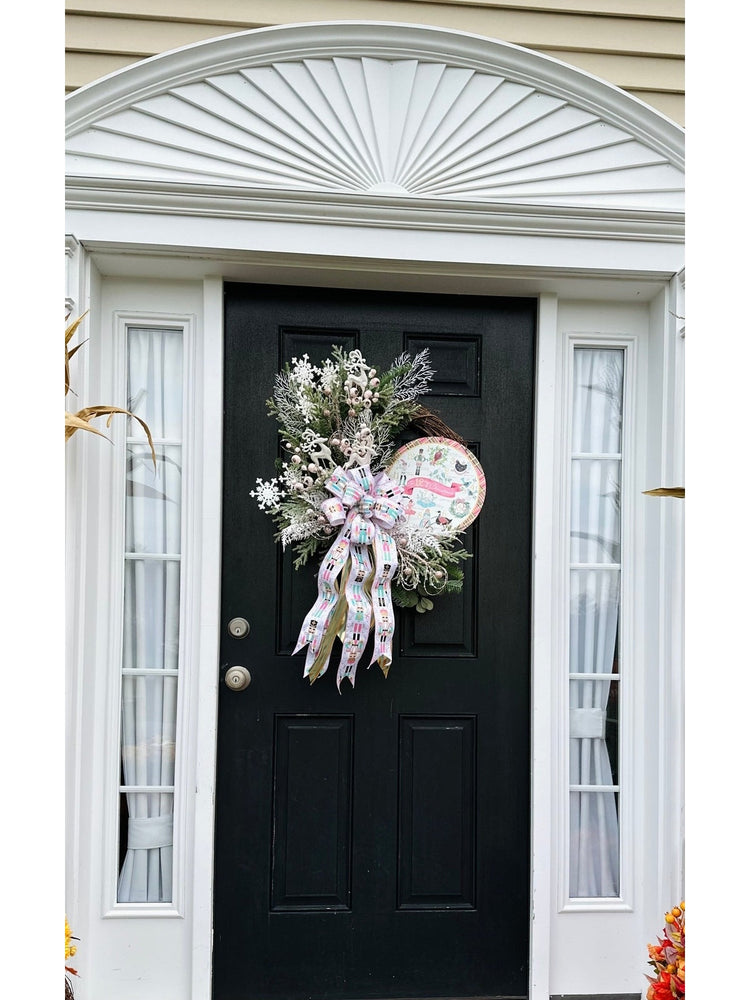 Nutcracker and 12 Days of Christmas Wreath for Winter