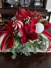 Peppermint Winter Centerpiece, Floral Arrangement