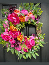 Vibrant Hydragea Wreath for Spring