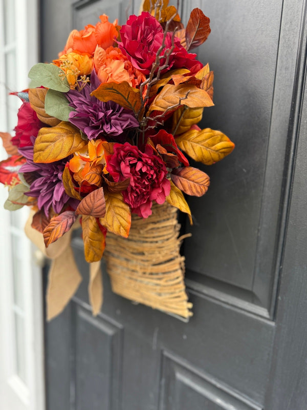 Hanging Fall Floral Basket