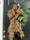 Green and Red Diamond Christmas Tree Topper