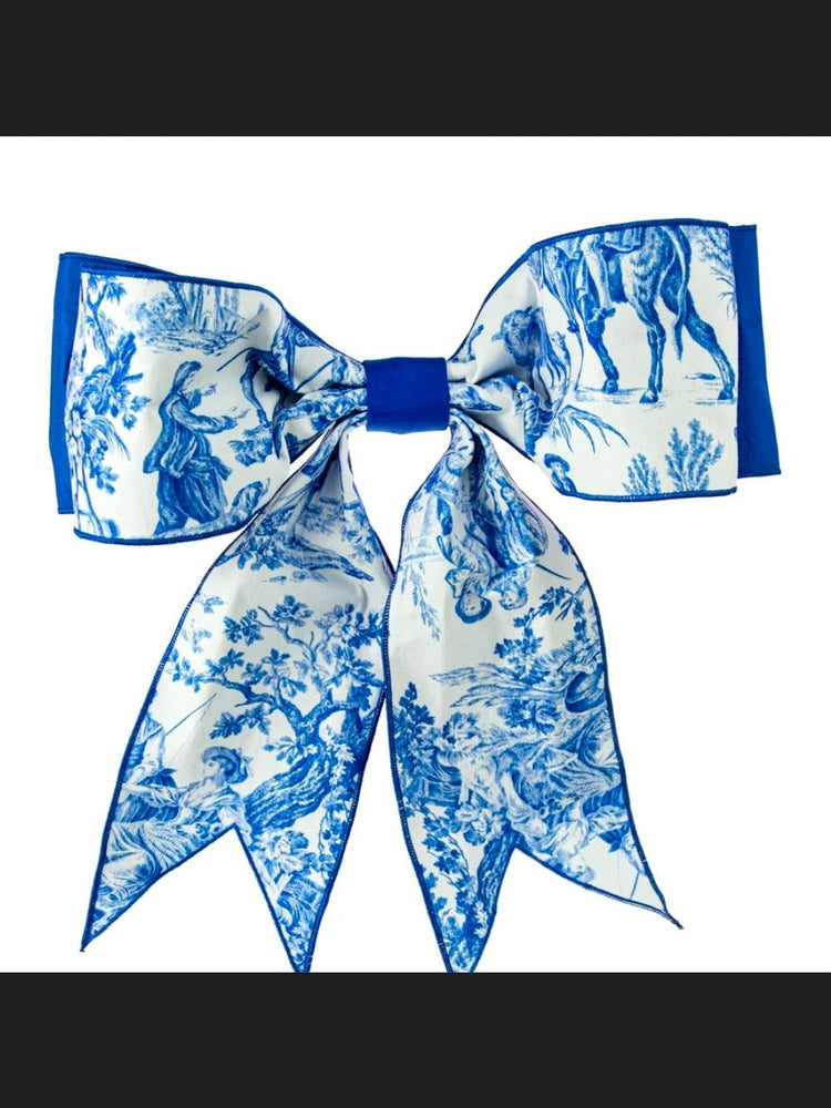 Chinoiserie Tree Topper Bow for Winter