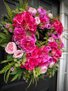 Vibrant Peony Wreath for Spring