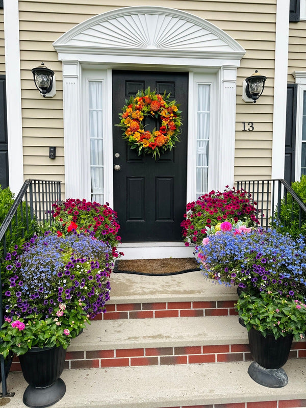 Vibrant Tropical Wreath for Summer
