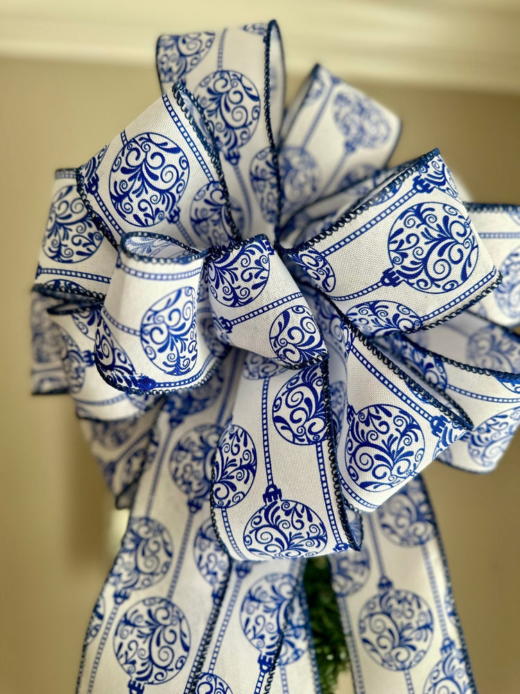 Chinoiserie Ornament Themed Tree Topper for Winter