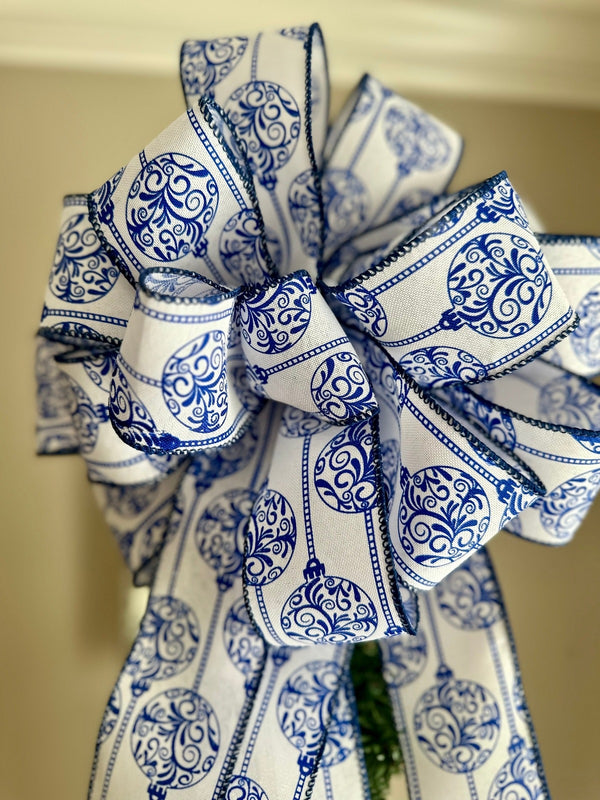 Chinoiserie Ornament Themed Tree Topper for Winter