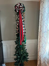 Plaid Deer Themed Tree Topper