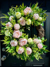 Spring Peony Wreath w/ English Garden Roses