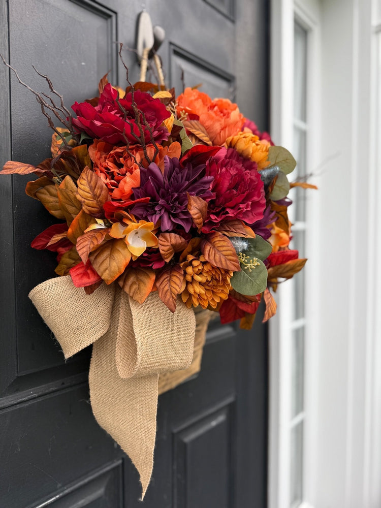 Hanging Fall Floral Basket