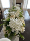 Large White Hydrangea Centerpiece for Spring