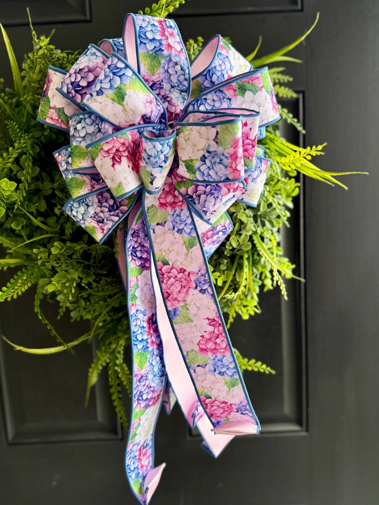 Large Hydrangea Bow for Wreath