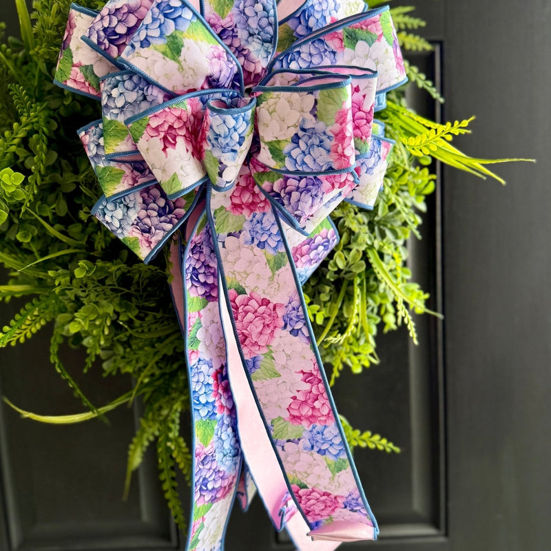 Large Hydrangea Bow for Wreath