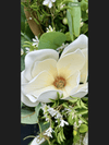 Cream Magnolia Wreath w/ Bow for Spring or Year Round use