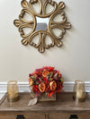 Charming Fall Floral Basket Arrangement w Peonies and Hydrangeas