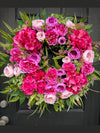 Vibrant Peony Wreath for Spring