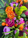 Vibrant Zest Wreath for Spring and Summer