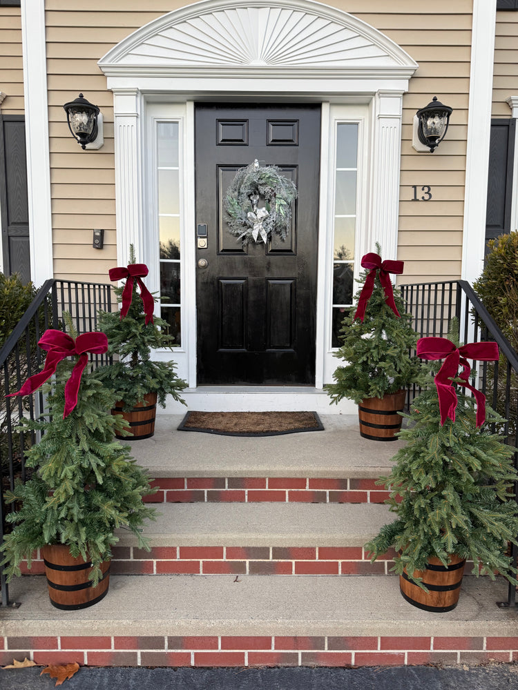 Vintage Winter Wonderland Wreath with Glitter Deer – Flocked Woodland Wreath