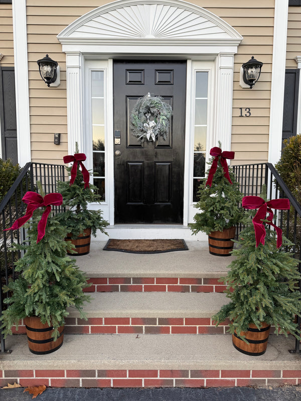 Vintage Winter Wonderland Wreath with Glitter Deer – Flocked Woodland Wreath