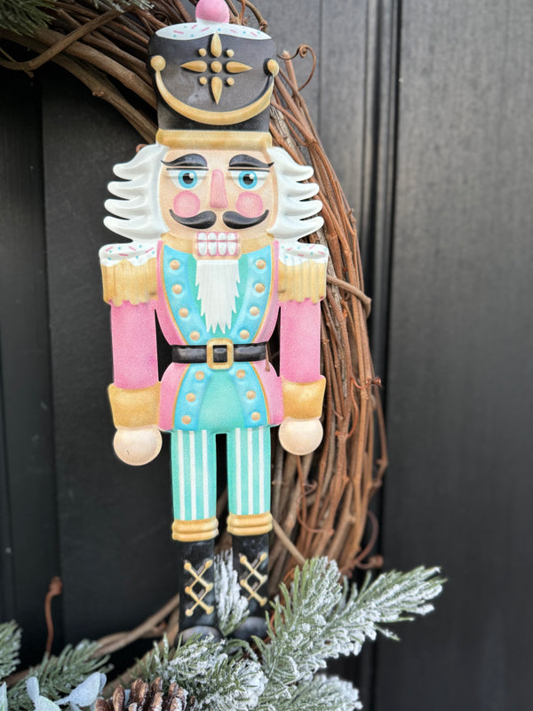 Pastel Nutcracker Christmas Wreath for Winter
