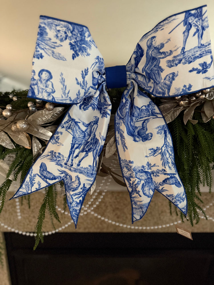 XL Chinoiserie Christmas Tree Topper Bow by D Stevens