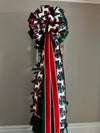 Plaid Deer Themed Tree Topper