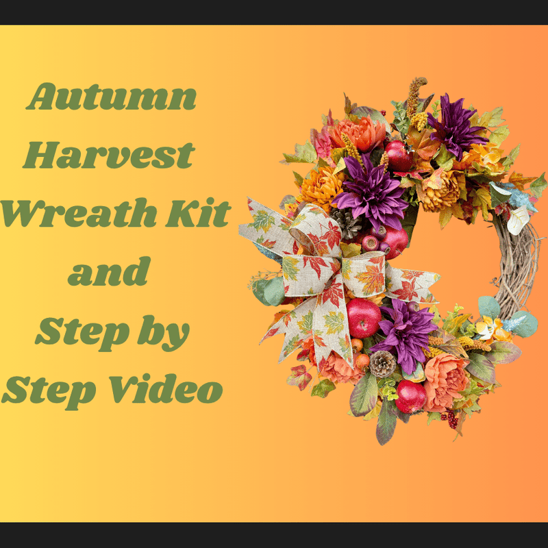 Autumn Wreath Making Kit and Tutorial