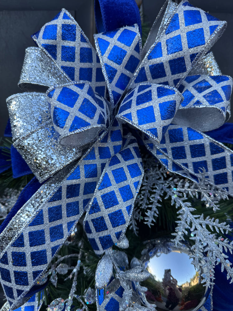 Blue & Silver Swag for Hanukah,  Winter, Christmas Swag
