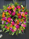 Vibrant Zest Wreath for Spring and Summer