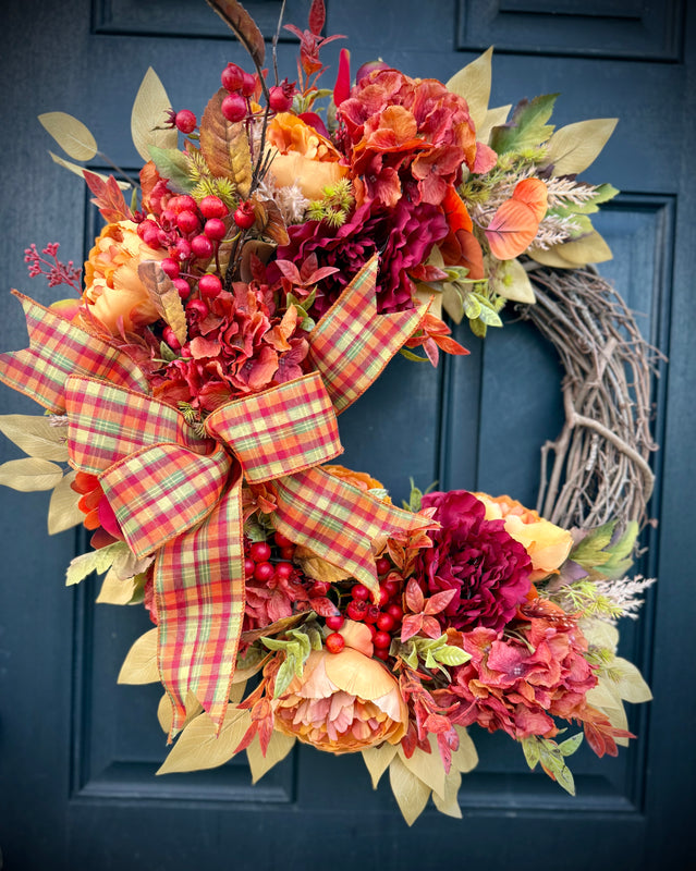 Fall Peony Wreath *Realtors Special