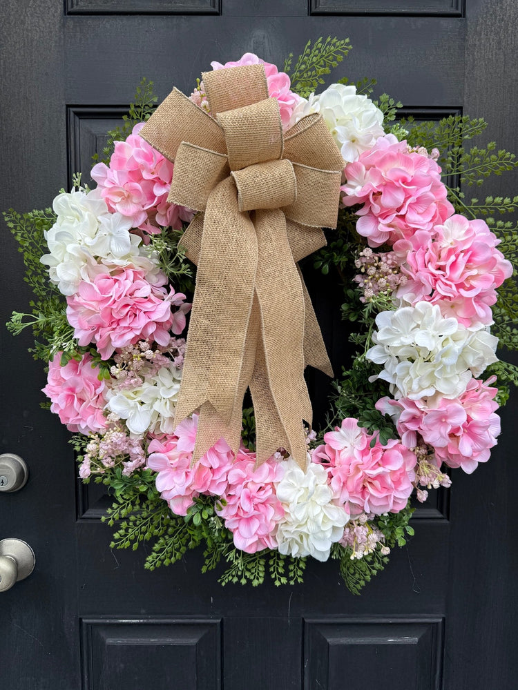 Cottagecore Hydrangea Wreath for Spring and Summer
