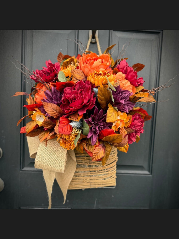 Hanging Fall Floral Basket