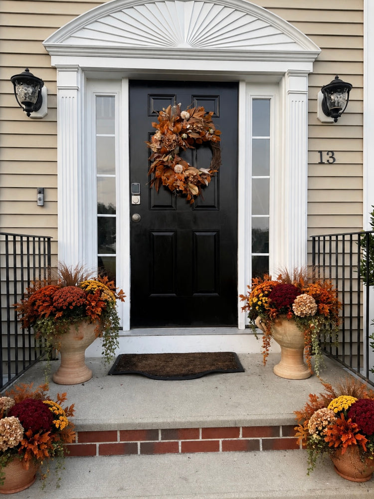 Hydrangea and Eucalyptus Wreath for Fall