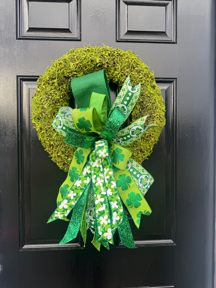 St Patricks Day Bow for Wreath