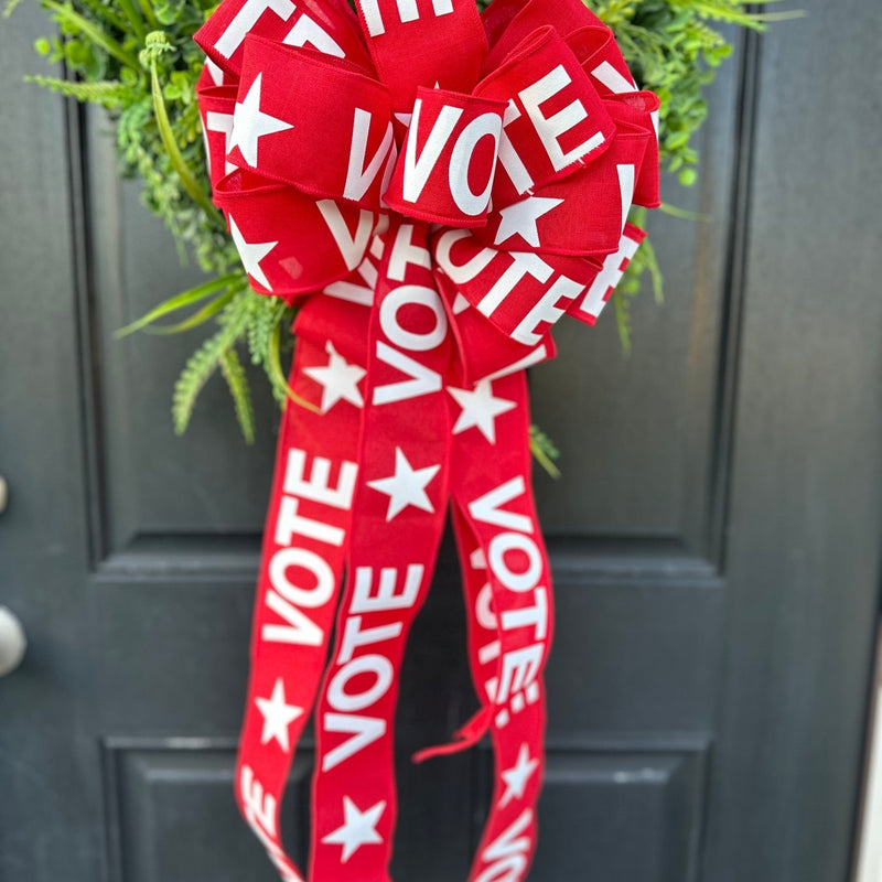 XL Vote Bow in Red *Bow Only
