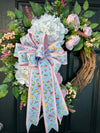 Spring Hydrangea abd Cabbage Rose Wreath