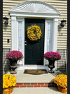 Lush Sunflower Wreath with Whimsical Accents