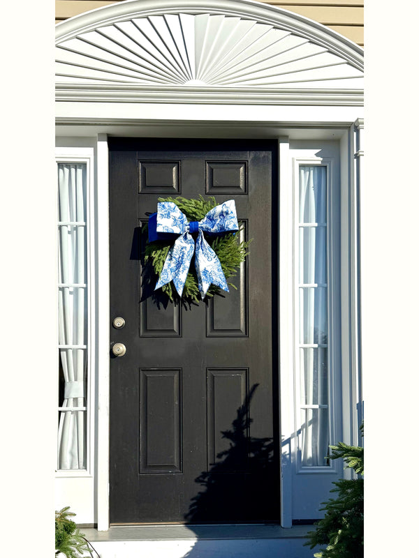 Chinoiserie Tree Topper Bow for Winter