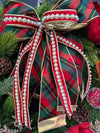 Vintage Style Pine Wreath w Sugared Fruit for Winter