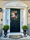 Vibrant Pink Hydrangea Wreath for Spring