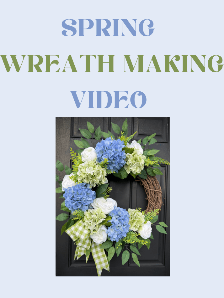 Spring Hydrangea Wreath Tutorial-Video Only