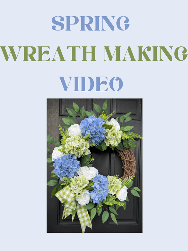 Spring Hydrangea Wreath Tutorial-Video Only