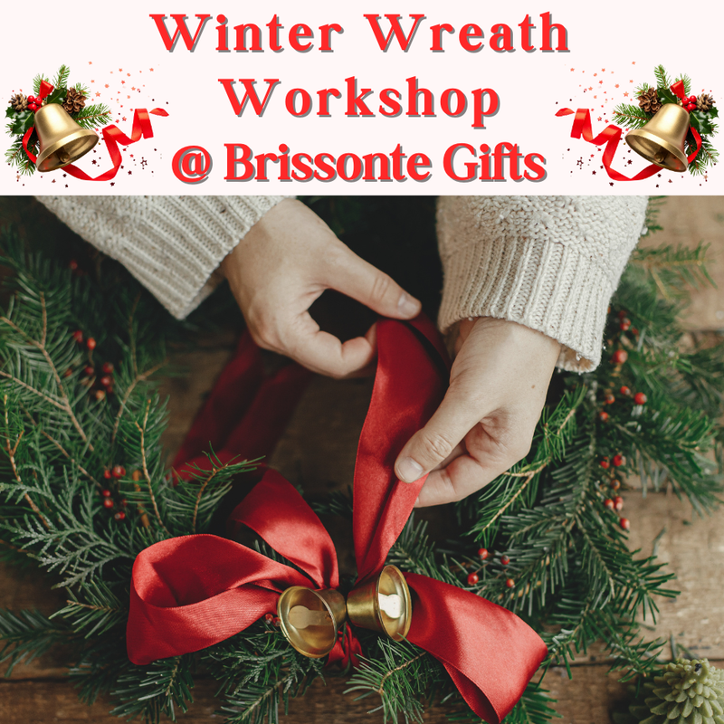 Sip and Craft Winter Wreath Workshop at The LaBelle Wineries in Amherst & Derry NH